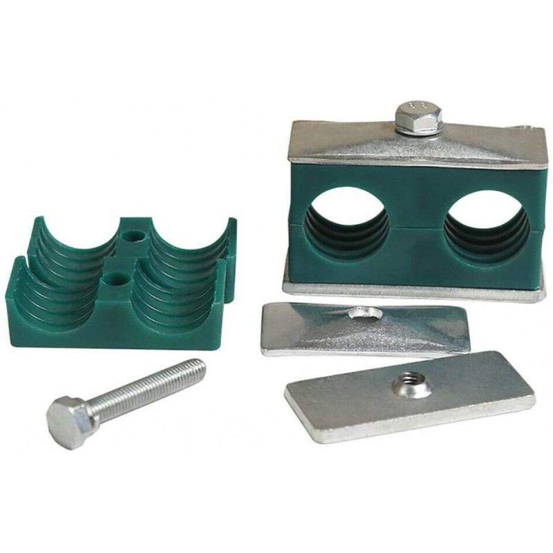 15mm Hydraulic pipe holder (double)