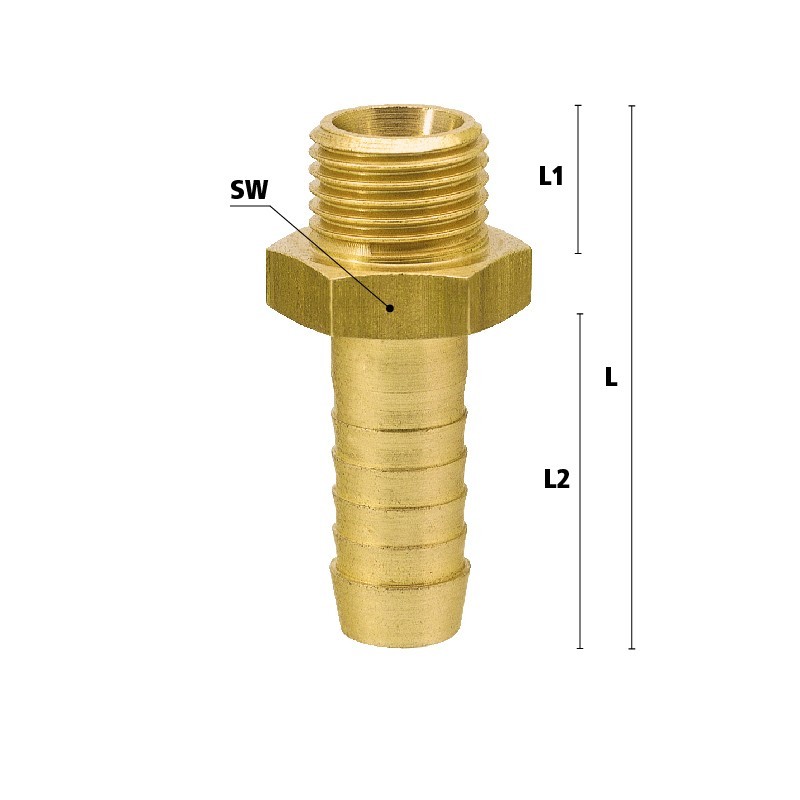 T1413M - Fitting with 1/4